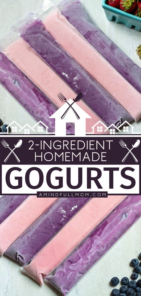 2 Ingredient Homemade Gogurts Homemade Snacks To Store, Fun Kid Snacks To Make, Kids Food Ideas Lunch, Healthy Homemade School Snacks, Homemade Sour Patch Kids, Lunch Box Treats For Kids, Homemade Fruit Cups, Healthy Snacks Kids School, Diy Healthy Snacks For Kids