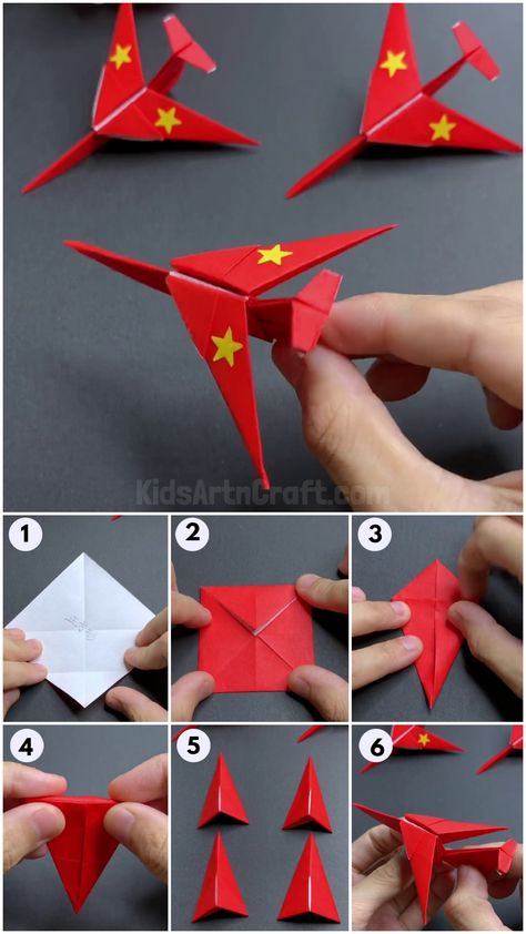 Paper Airplane Origami Step by Step Tutorial For Kids Paper Airplane Origami, Origami Airplane Step By Step, Origami Paper Airplane, How To Make Paper Airplanes Step By Step, Airplane Activity For Kids, Airplane Paper Craft, Airplane Origami, Origami For Kids Step By Step, Paper Airplanes How To Make