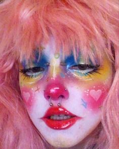 18 Clown?!?!? ideas in 2022 | best makeup products, artistry makeup, makeup Art, Pink, Hair, Make Up, Swag Makeup, Eye Makeup Art, Makeup Art, Eye Makeup, Makeup