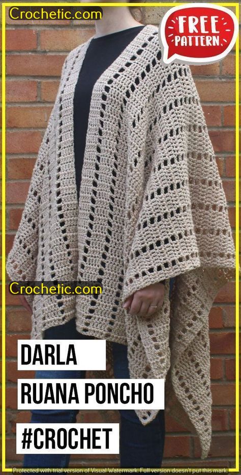 "Cozy Up with Crochet: Fall Patterns to Enjoy" Ruana Pattern, Crocheted Sweaters, Crochet Vests, Poncho Patterns, Crochet Wrap Pattern, Crochet Poncho Free Pattern, Crochet Cape, Crochet Cardigans, Poncho Crochet