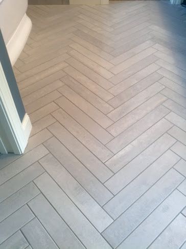 LDK bathroom floor with Herringbone tile Gray Herringbone Tile Floor Bathroom, Gray Herringbone Tile Floor, Herringbone Tile Floor Bathroom, Grey Herringbone Tile, Herringbone Bathroom Floor, Herringbone Tile Floor, Herringbone Bathroom, Herringbone Tile Floors, Herringbone Wood