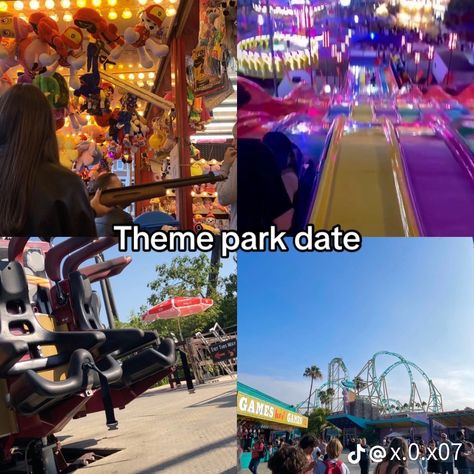 Theme Park Date, Park Date, Things To Do With Your Boyfriend, Freetime Activities, Me And Who, Dream Dates, Romantic Date Night Ideas, I Want Love, Date Idea