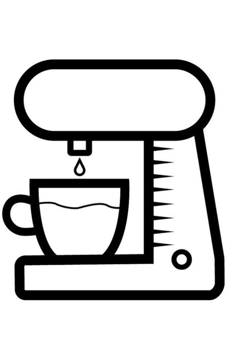 How to Draw a Coffee Maker.  Coloring Pages Coffee Maker for Kids Learn Colors | Painting for Kids and #Drawing for Children & #Coloring for Kids! Coffee Maker Drawing, Coloring Pages Coffee, Drawing For Children, Colors Tv, Colors Painting, Easy Coloring, Easy Coffee, Learn Colors, Easy Coloring Pages