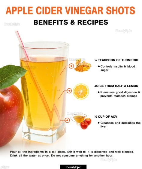 Apple Cider Vinegar Shots: Benefits and Recipes Apple Cider Vinegar Drink With Tumeric, How To Use Apple Cider Vinegar, Apple Cider Vinegar Shots, Apple Cider Vinegar Remedies, Cider Vinegar Benefits, Apple Cider Vinegar Benefits, Tomato Nutrition, Breakfast Low Carb, Full Body Detox