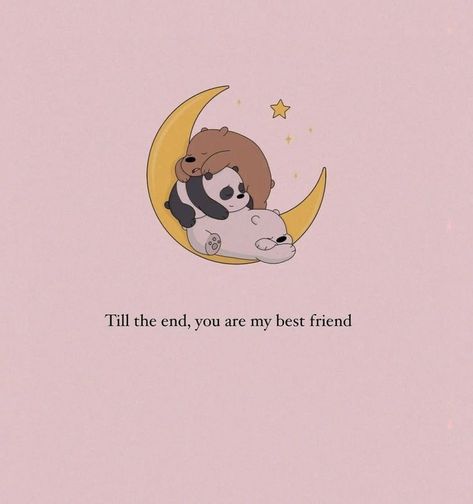 We Bare Bears Friendship, We Bare Bears Quotes, Three Best Friends Quotes, Bff Dp, Trio Quotes, Cute Disney Quotes, Best Friend Quotes Meaningful, Breathing Fire, Tiny Quotes