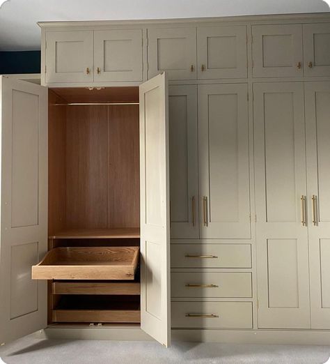 Bedroom Built Ins, Bedroom Built In Wardrobe, Closet Renovation, Open Closet, Wardrobe Room, Build A Closet, Wardrobe Design Bedroom, Bedroom Wardrobe, Buy Home