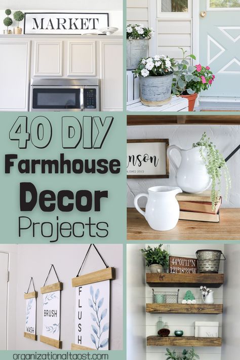 Rustic House Decor, Farmhouse Exterior Ideas, House Decor Farmhouse, Diy Farmhouse Ideas, Farmhouse Diy Projects, Diy Kitchen Projects, Modern Farmhouse Diy, Diy Rustic Home, Dekor Diy