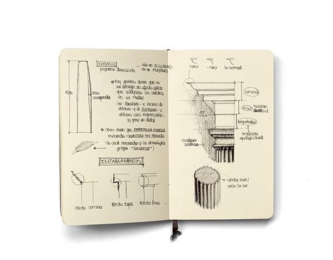 Classic Architecture Studies on Behance Architecture Notes, Architecture Studies, Architect Sketchbook, Architecture Journal, Architecture Design Presentation, Drawing Scenery, Architecture Sketches, Some Drawings, Sketchbook Inspo