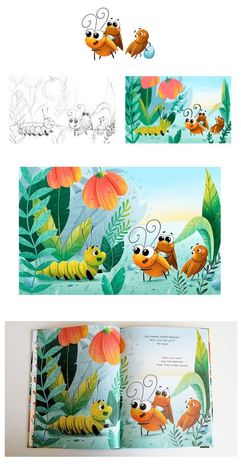 Children's Books Illustrations, Story Book Design Ideas, Children's Story Book Illustrations, Children's Story Book, Illustration Story Book, Story Book Cover Design, Illustration Book Design, Story Book Ideas, Children's Stories