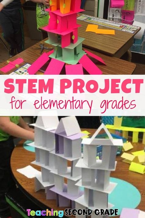 STEM projects from elementary grades are so much fun.  These ideas are great. Grade 4 Stem Challenge, Stem Projects For 3rd Grade, Stem Projects For 2nd Grade, Craft For Grade 3 Student, Fourth Grade Stem Activities, Science Activities For Elementary Students, Elementary Steam Projects, 3rd Grade Stem Projects, Grade 3 Stem Activities