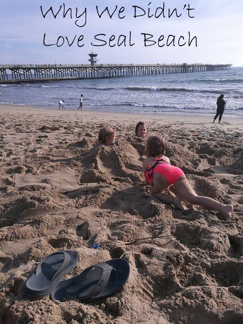 guide to seal beach california and why we don't recommend it #california #sealbeach #beach #familytravel Living In Las Vegas, Seal Beach California, Beach In California, California Beaches, California Trip, Seal Beach, Go To The Beach, Visit California, Travel Blogging