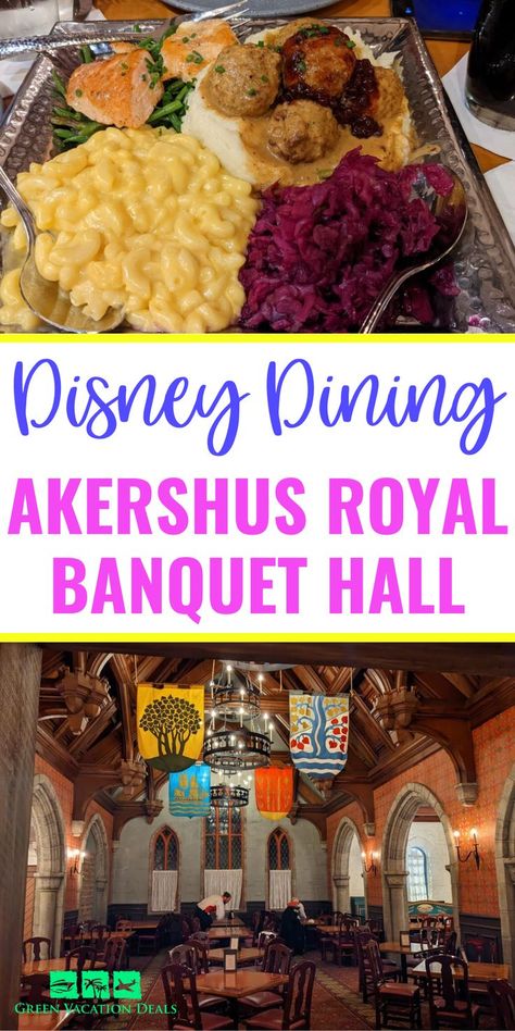 Disney Dining Akershus Royal Banquet Hall Royal Banquet Hall, Akershus Royal Banquet Hall, Epcot Restaurants, Disney Character Dining, Royal Banquet, Disney World Dining, Dining At Disney World, Disney World Princess, Character Dining