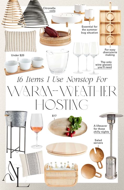 16 Items I Use Nonstop For Warm-Weather Hosting - Andee Layne Plateware Aesthetic, Hosting Must Haves, Womens Circles, Hosting Aesthetic, Hosting Era, Outdoor Hosting, Hosting Christmas Dinner, Andee Layne, Hosting Ideas