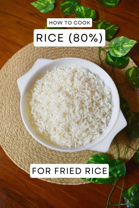 How To Cook/Boil Rice For Fried Rice How To Make Rice For Fried Rice, Best Way To Cook Rice On Stove, How To Cook Rice For Fried Rice, Perfect Fried Rice, How To Make Fried Rice, Froed Rice, Rice For Fried Rice, Stir Fried Rice Recipe, Boil Rice