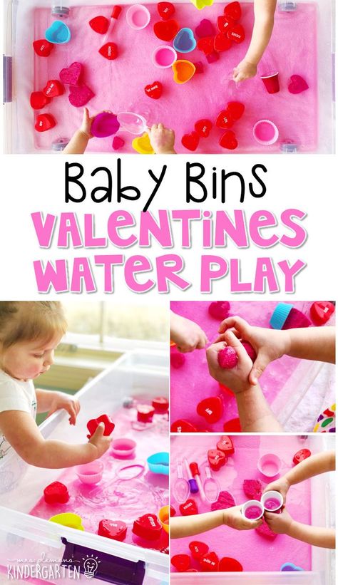 Valentines Activities, Valentine Sensory, Baby Valentines, Valentines Theme, Sensory Board, Baby Play Activities, Baby Activities, Preschool Valentines, Valentine's Week