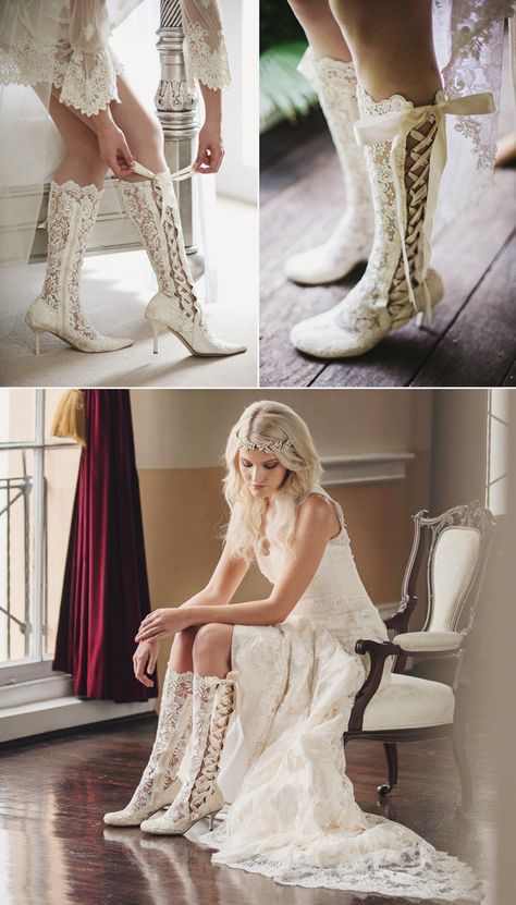 Winter wedding boots