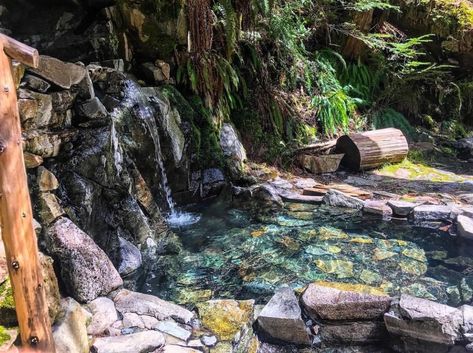 Gamma Hot Springs & 6 Other Beautiful Washington Hot Springs California Hot Springs, Natural Hot Springs, Pacific Northwest Travel, Washington State Travel, Mineral Bath, Washington Travel, Hot Springs Arkansas, Hot Pools, Cascade Mountains