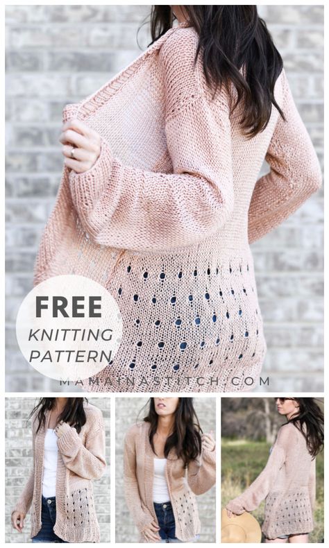 Senna Summer Sweater Cardigan Free Knitting Pattern - Knitting Pattern Spring Cardigan Knitting Pattern, Knit Summer Sweater Pattern, Free Knit Cardigan Patterns For Women, Summer Knit Projects, Easy Knitted Cardigan Pattern Free Women, Summer Sweater Knitting Patterns, Knitting Patterns Free Sweaters & Cardigans, Free Cardigan Knitting Patterns Women, Easy Knit Cardigan Pattern Free