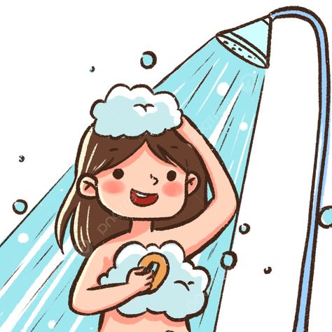 bath  bathing  characters Clear Skin Care, Snow Animals, Dibujo Simple, Boy Bath, Take A Bath, Taking A Bath, Bath Girls, Have A Shower, Cute Love Pictures