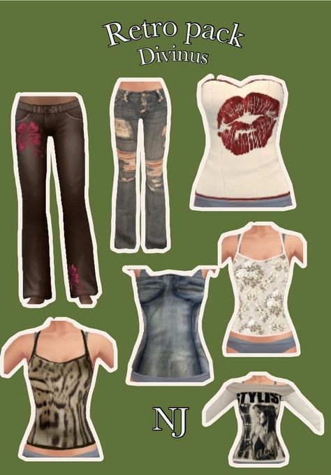 #sims4cc Early 2000s Sims 4 Cc, Trashy Sims 4 Cc, Sims Four Cc Clothes, Cc For Sims 4 Clothes, Sims 4 Clothes Cc Pack, Best Sims 4 Cc Clothes, Sims 4 Cc Sabrina Carpenter, Sims 4 Cc Accessories Piercing, Sims4 Cc Piercing