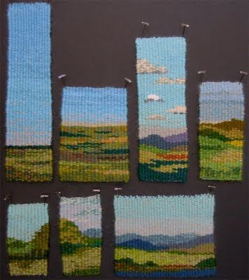 Landscape Weaving, Contemporary Tapestry, Contemporary Tapestries, Small Tapestry, Handwoven Tapestry, Weaving Loom Projects, Woven Wall Art, Weaving Designs, Everyday Hacks