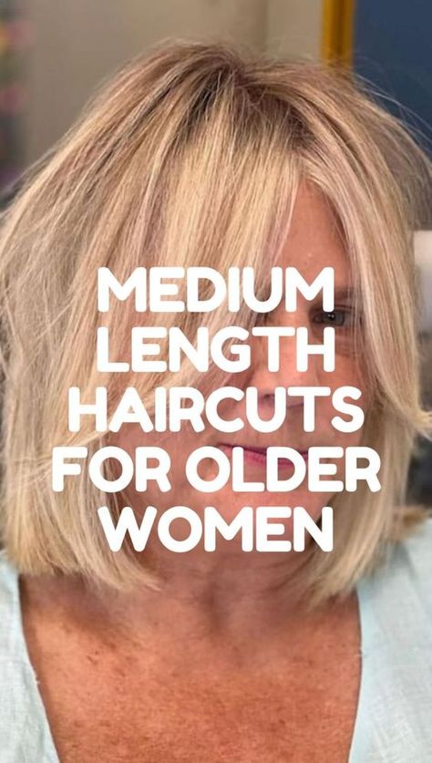 In this post, you'll find some of the best medium length haircuts for women over 50 Medium Length Over 50 Hairstyles, Medium Length For Thinning Hair, Medium Length Bob With Layers Thick Hair, Choppy Above Shoulder Length Hair, Blonde Hair Over 50 Mid Length, Short And Medium Hairstyles For Women, Haircuts Thinning Hair Women, Mid Length Haircuts For Women Over 50, Longer Bob Haircut Mid Length