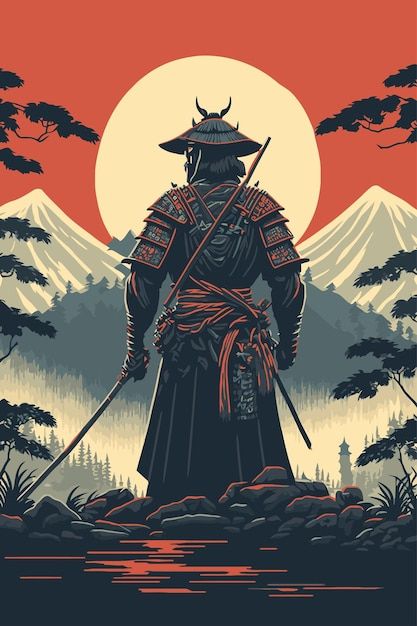 Japanese Elegance, Japanese Art Samurai, Arte Ninja, Samurai Wallpaper, The Last Samurai, Samurai Artwork, Japanese Art Prints, Japanese Warrior, Japanese Artwork