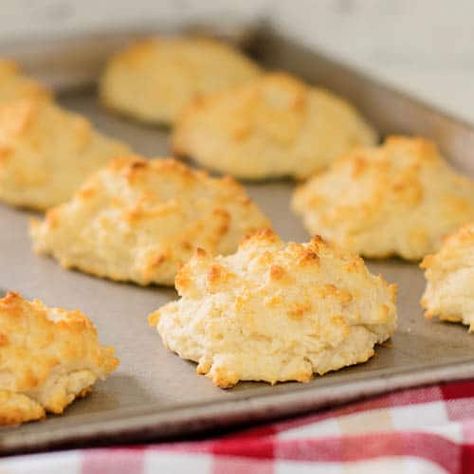 Recipes Using Flour, Paleo Biscuits, Quick Biscuits, Sour Cream Biscuits, Drop Biscuits Recipe, Cream Biscuits, Drop Biscuits, Cheese Biscuits, Primal Recipes