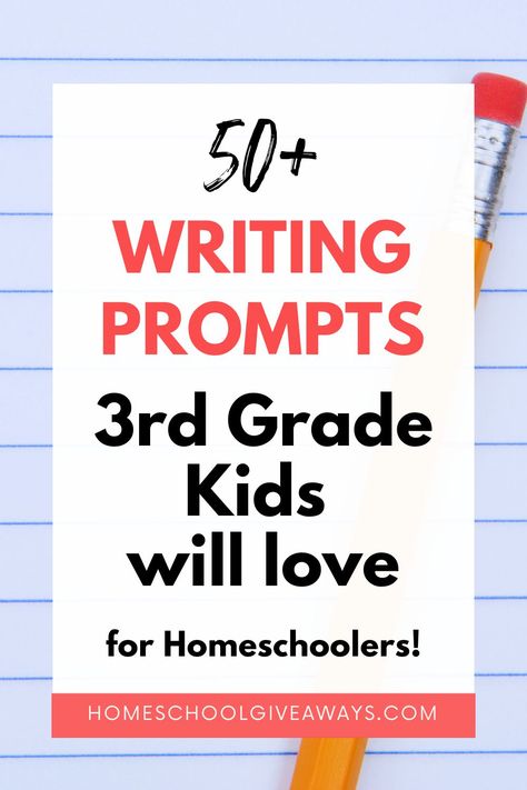 We’ve got fun and engaging writing prompts your homeschool elementary-aged kids will love. Get them writing with these writing prompts perfect for improving writing skills or language arts homeschool classes. Fun Writing Prompts For 3rd Grade, Fun Writing Prompts For Kids, 3rd Grade Writing Worksheets, Writing Prompts Elementary, Writing Prompts 3rd Grade, Grade 3 Writing, Personal Writing Prompts, Writing Prompts Kids, Easy Writing Prompts