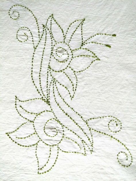 40 Never Seen Before Embroidery Design Ideas - Hobby Lesson Running Stitch Embroidery, Back Stitch Embroidery, Katha Stitch, Stitch Embroidery Design, Embroidery Patterns Flowers, Arts And Crafts Activities, Kantha Embroidery, Patterns Flowers, Embroidery Template