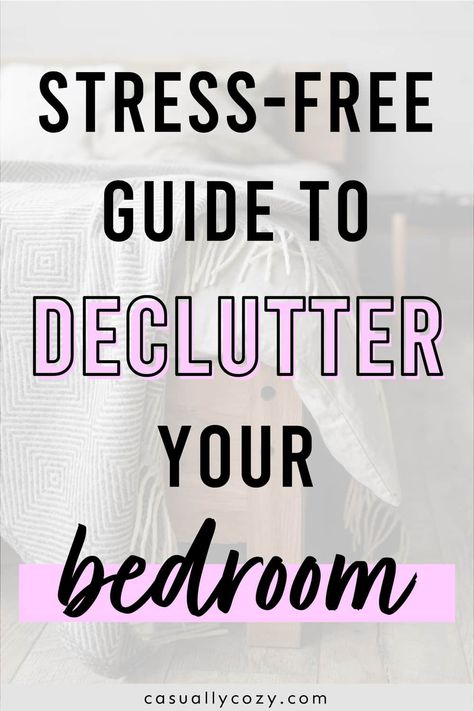 Are you a master procrastinator when it comes to decluttering your bedroom? Click to access an easy, no-stress guide on how to transform your messy room into a clean, organized and relaxing space. How To Clean A Messy Bedroom, Fastest Way To Clean Your Room, How To Clean Your Bedroom, How To Tidy Your Bedroom, How To Organize Your Room, How To Clean Your Room, Easy Ways To Clean Your Room, Deep Cleaning Bedroom, Uncluttered Bedroom