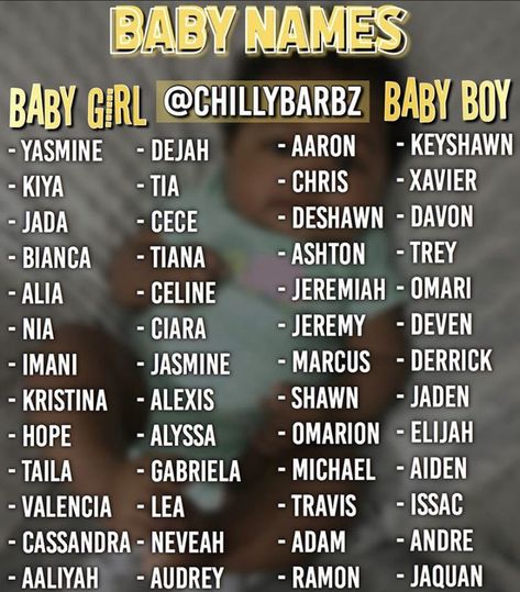 Black Baby Boy Names Unique, Baddie Baby Names, Baddie Names, Black Baby Girl Names, Black Baby Boy Names, Black Boy Names