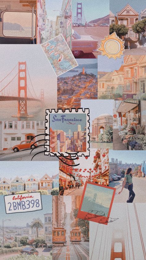 San Francisco Vision Board, San Francisco Wallpaper Iphone, San Francisco Aesthetic Wallpaper, California Wallpaper Aesthetic, California Aesthetic Wallpaper, San Diego Wallpaper, Vintage California Aesthetic, California Iphone Wallpaper, Bay Area Aesthetic