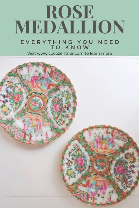 Famille Rose Table Setting, Antique Chinese Porcelain, Rose Medallion Plate Wall, Rose Medallion Decor, Grandmillennial Decor, Vintage China Patterns, Peony Fabric, Antique Flatware, Porcelain Decor