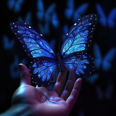 Blue Butterfly Fairy Wings, Blue Monarch Butterfly Aesthetic, Blue Morpho Butterfly Aesthetic, Butterfly Effect Aesthetic, Butterfly Blue Aesthetic, Butterfly Astethic, Blue Aesthetic Butterfly, Blue Butterfly Aesthetic, Magical Butterflies