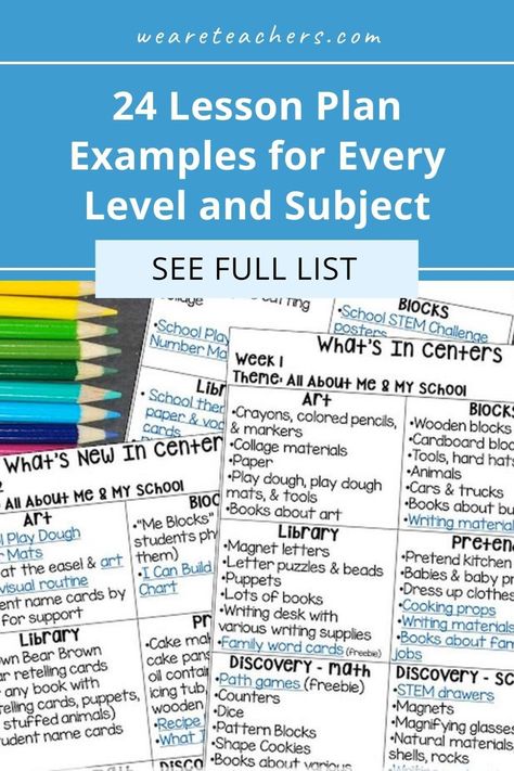 Find lesson plan examples for pre-K, elementary, and middle and high school, in a range of subjects and styles. Something for every teacher! Lesson Plan Examples Elementary, Lesson Plans For Elementary Students, Middle School Lesson Plan Template, Grade 1 Lesson Plan, English Teacher Lesson Plans, High School History Teacher, Lesson Plan Examples, High School Lesson Plans, Lesson Plan Template Free