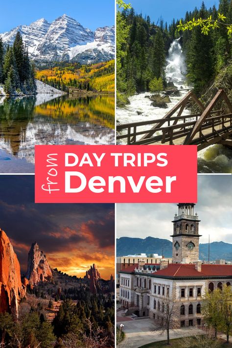 Best day trips from Denver including drives into the Rockies, historic mountain towns, National Parks and craft beer tours Denver Colorado Vacation, Day Trips From Denver, Car Hop, Denver Travel, Road Trip To Colorado, Cultural Travel, Explore Colorado, Colorado Summer, Visit Colorado