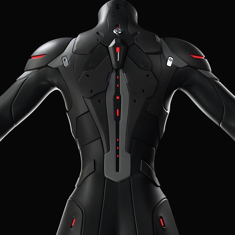 ArtStation - WIP. Sci-fi suit. Sci Fi Ninja, Sci Fi Space Suit, Futuristic Uniform, Sci-fi Armor Concept, Scifi Suit, Sci Fi Suit, Scifi Armor, Sci Fi Armor, Sci Fi Clothing