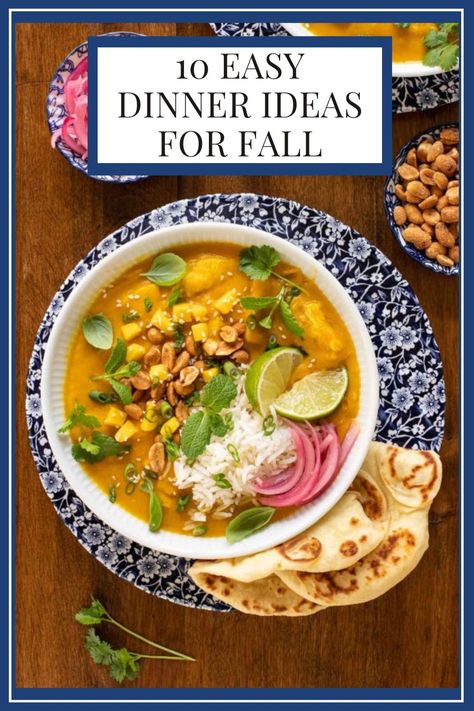 Ten of our favorite easy and delicious dinner ideas for fall. Add them to your meal plan and expect rave reviews! #fallrecipes #easydinnerrecipes #dinnerideas via @cafesucrefarine Dinner Ideas For Fall, Dinner Party Menu Ideas, Party Menu Ideas, Delicious Dinner Ideas, Easy Delicious Dinners, Autumn Kitchen, Fall Dinner Party, Crowd Pleasing Recipes, Dinner Party Menu