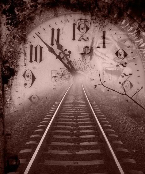 ~ Time Travel ~ Father Time, Night Circus, Funny Joke Quote, Foto Vintage, Train Tracks, Foto Inspiration, In Spanish, A Train, The Words