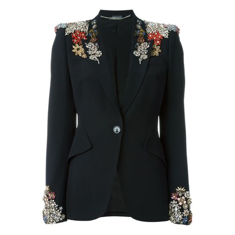 What to Wear to a Holiday Party - Luxury Shopping Photos | W Magazine Embellished Blazer, Blazer Designs, فستان سهرة, Blazer Fashion, Black Blazer, Blazers For Women, Eminem, Anarkali, Designer Outfits Woman