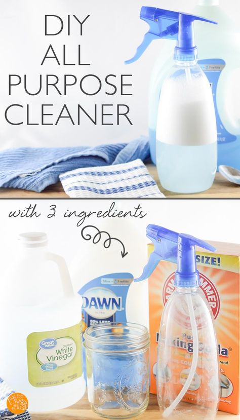 Make DIY all purpose cleaner with a few simple pantry staples! This makes a great homemade cleaner for the kitchen, bathroom, and all non porous surfaces. Love how easy this homemade cleaning spray is to make! All Purpose Cleaning Spray Diy, Diy Home Cleaning Products Natural Household Cleaners, Bathroom Cleaning Spray Diy, Homemade Cleaning Recipes How To Make, Viniger Cleaning Spray Diy, How To Make Multi Purpose Cleaner, Diy Kitchen Disinfectant Spray, Diy Cleaning Products Recipes How To Make, Diy Cleaning Products All Purpose