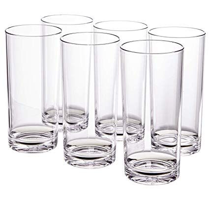 Classic 24-ounce Premium Quality Plastic Tumbler | set of 6 Clear Small Drinking Glasses, Drinking Glass Sets, Drinkware Sets, Plastic Glasses, Water Tumbler, Plastic Tumblers, Glassware Set, Drinking Glass, Drinking Glasses