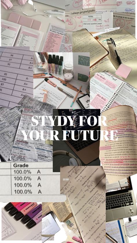 Study motivation📚 Motivational Pictures For Study, School Vibes Aesthetic Wallpaper, Study For Your Future, Mood Boards Study, Motivation School Wallpaper, Best Motivation To Study, Focus On School Aesthetic, Collage Study Aesthetic, Wallpapers For Study Motivation