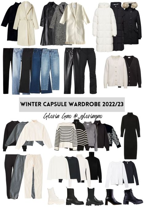 My 40 Item Winter Capsule Wardrobe for freezing cold! Details of each items can be found in my YouTube video Winter Capsule Wardrobe 2022, Capsule Wardrobe 2022, Autumn Capsule Wardrobe, Classic Outfits For Women, Winter Outfits Snow, Capsule Wardrobe Women, Rare Features, Sweet Clothes, Fashion Capsule Wardrobe