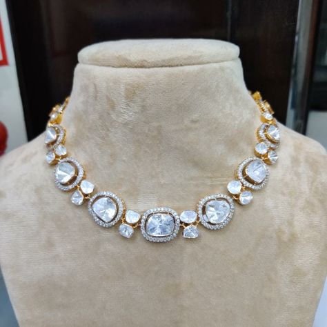 Uncut Diamond Necklace, Wedding Jewellery Designs, Bridal Jewelry Vintage, Gold Jewelry Simple Necklace, Diamond Necklace Designs, Gold Necklace Indian Bridal Jewelry, Pearl Necklace Designs, Bridal Diamond Jewellery, Indian Jewellery Design Earrings