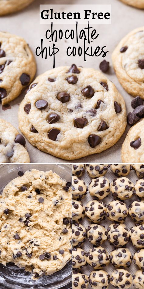 Gluten Free Chocolate Chip Cookies Easy, Gluten Free Cookies Easy, King Arthur Gluten Free, Gluten Free Banana Muffins, Healthy Cookie, Gluten Free Cookie Recipes, Gluten Free Chocolate Chip Cookies, Easy Chocolate Chip Cookies, Soft Chocolate Chip Cookies