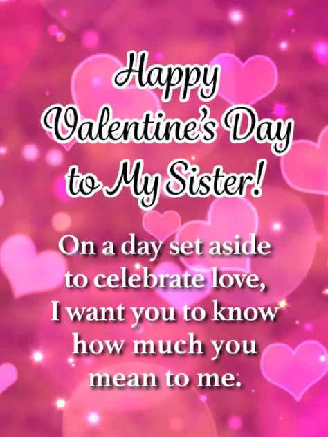 50+ Happy Valentines Day Sister Images 2024 - QuotesProject.Com Happy Hearts Day Greetings, Happy Valentine's Day Sister Quotes, Happy Valentine's Day Sister, Cute Texts Messages, Valentines Day Greetings Quotes, Valentines Day Greetings For Friends, Valentines Day Sister, Happy Valentines Day Sister, Card For Sister Birthday