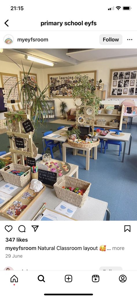 Reggio Inspired Classroom Layout, Cosy Area Eyfs, Preschool Classroom Set Up Reggio Emilia, Natural Reception Classroom, Regio Emilia Classroom Set Up, Kindergarten Reggio Classroom Setup, Reggio Elementary Classroom, Reggio Emilia Preschool Classroom Setup, Peg Board Classroom Ideas