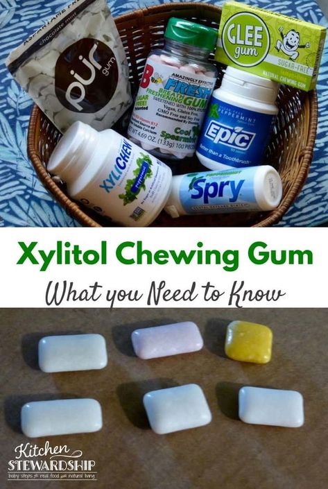 Xylitol chewing gum can actually help your teeth! Check out the research and great reviews of which brands are the best for flavor, packaging, and texture. #gum #chewinggum #xylitol Xylitol Benefits, Teeth Cleaning Routine, Chewing Gum Brands, Xylitol Gum, Gum Brands, Dental Decay, Healthy Brands, Mint Gum, Teeth Whitening Diy